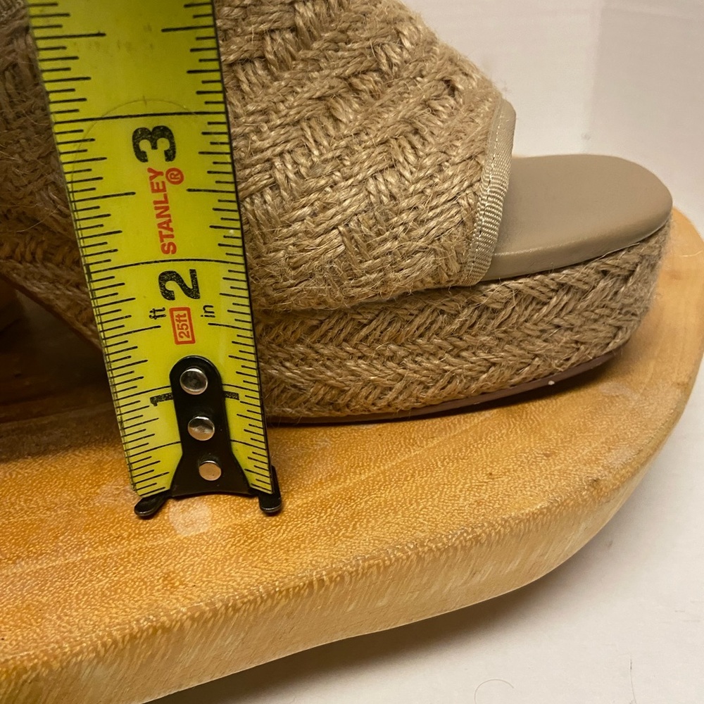 ASOS Raffia Burlap Block Heels - Picture 11 of 12